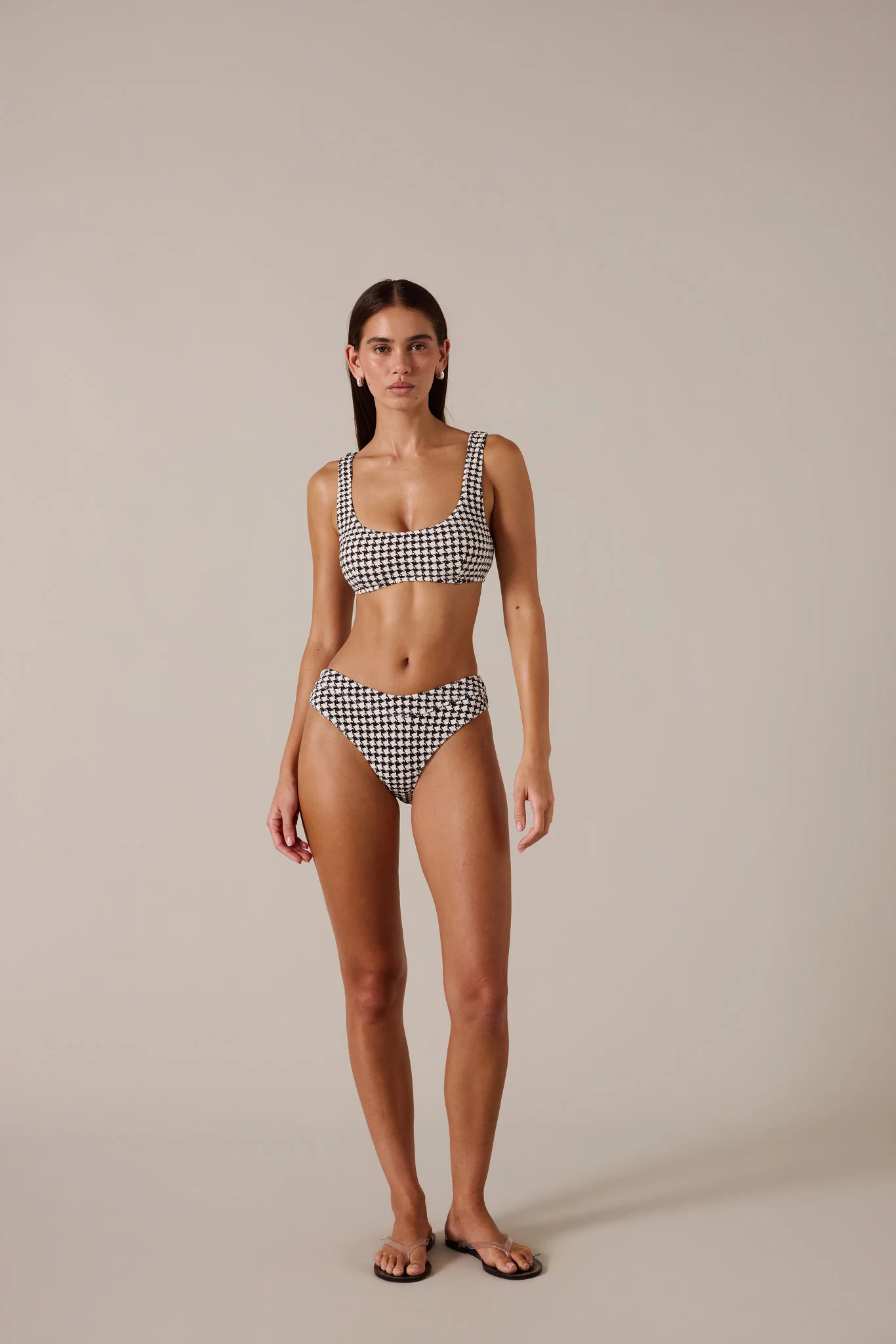 ESCAPE BRALETTE TOP - HOUNDSTOOTH - Image 4