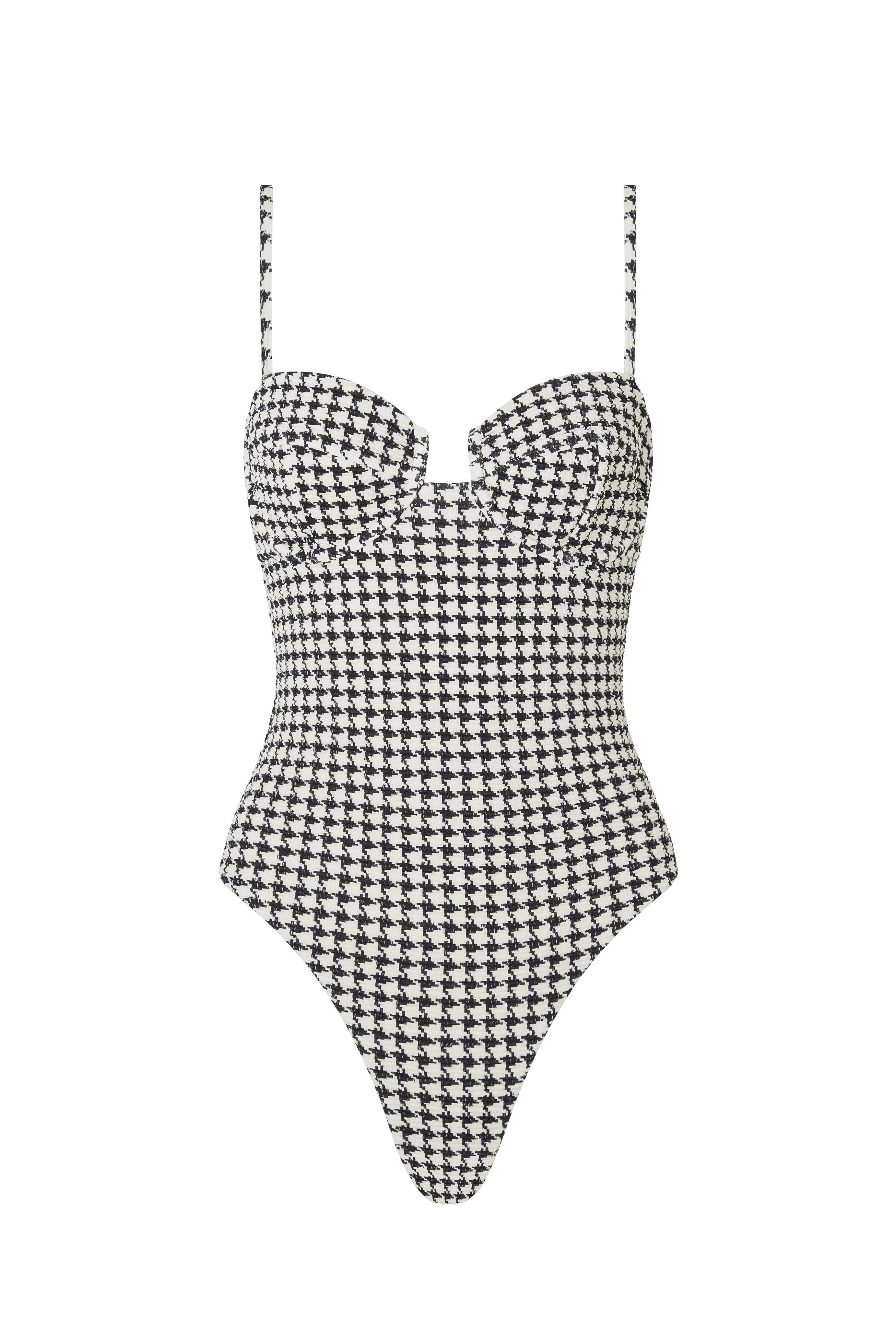 ESCAPE UNDERWIRE ONE PIECE - HOUNDSTOOTH - Image 6