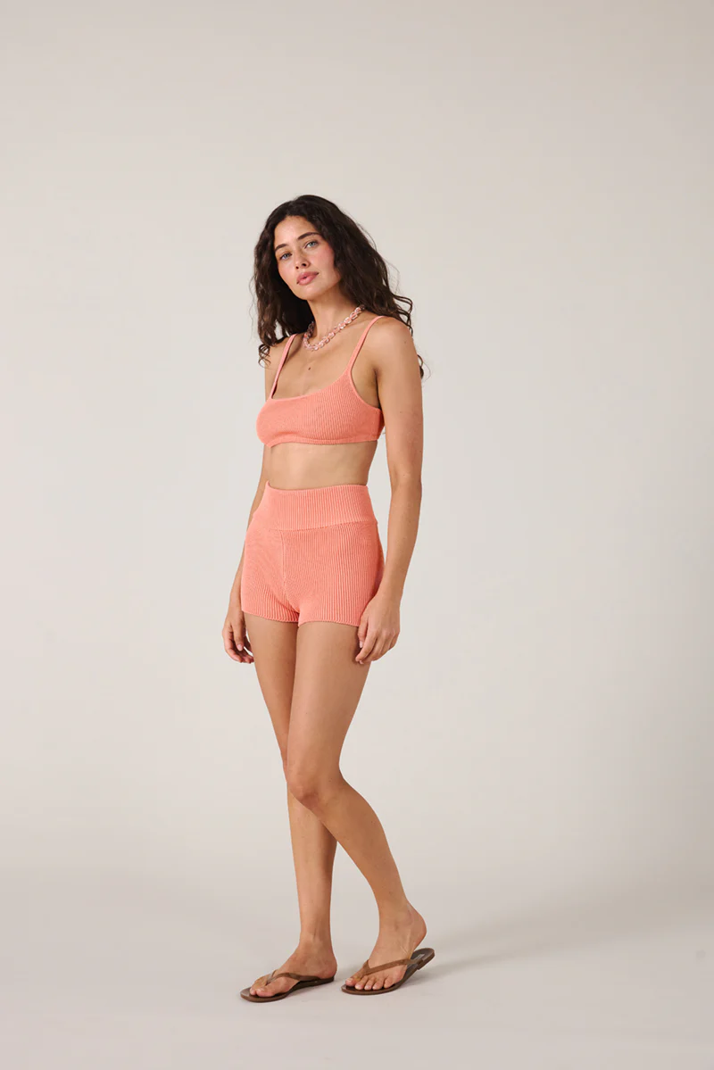 ESSENTIAL KNIT SHORT - PEACH - Image 9