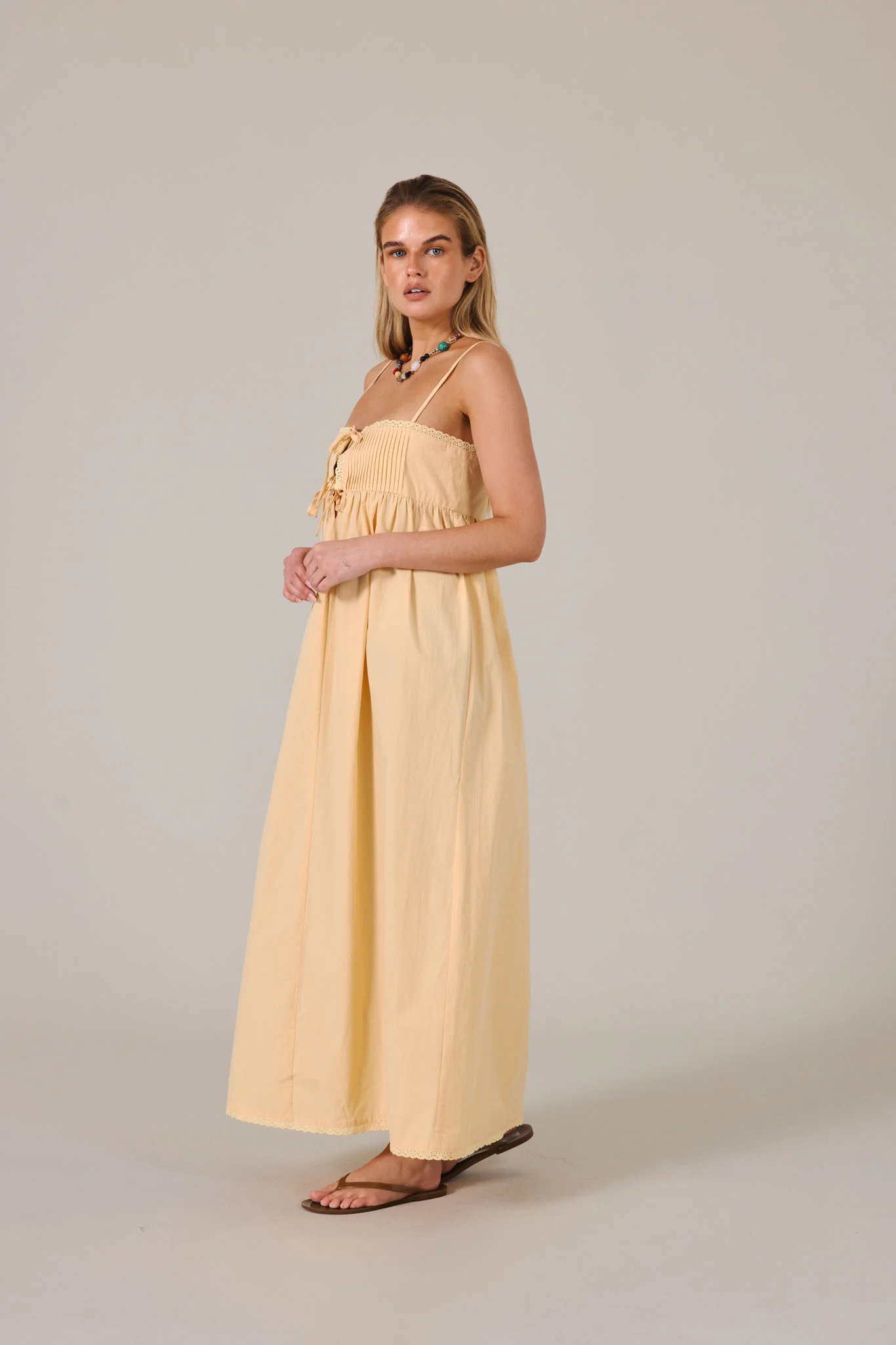 LILYA MAXI DRESS - PEACH - Image 5