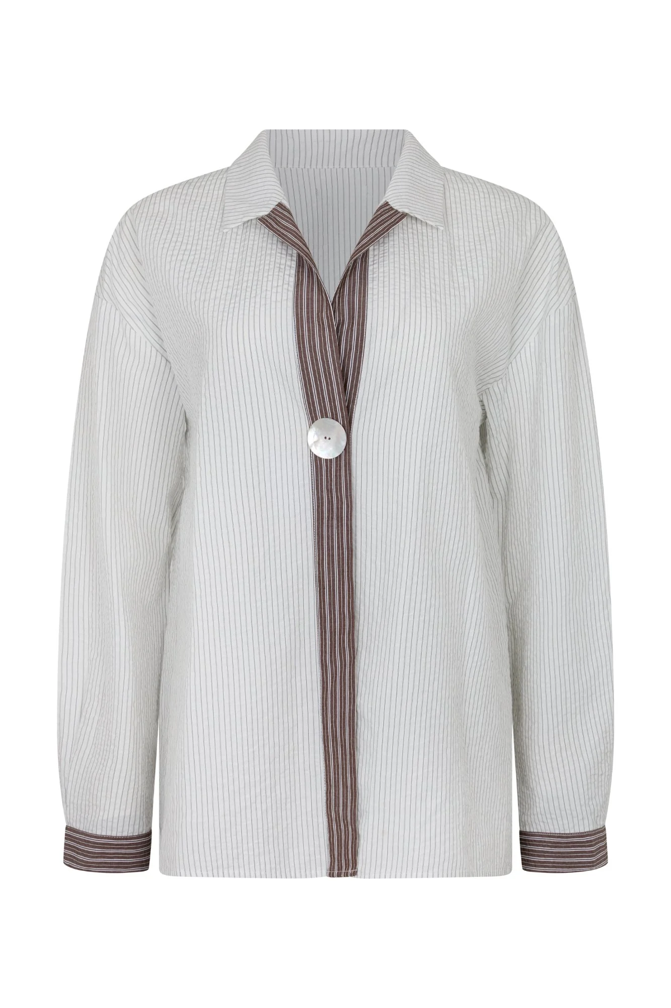 MAE SHIRT - SLATE STRIPE - Image 5