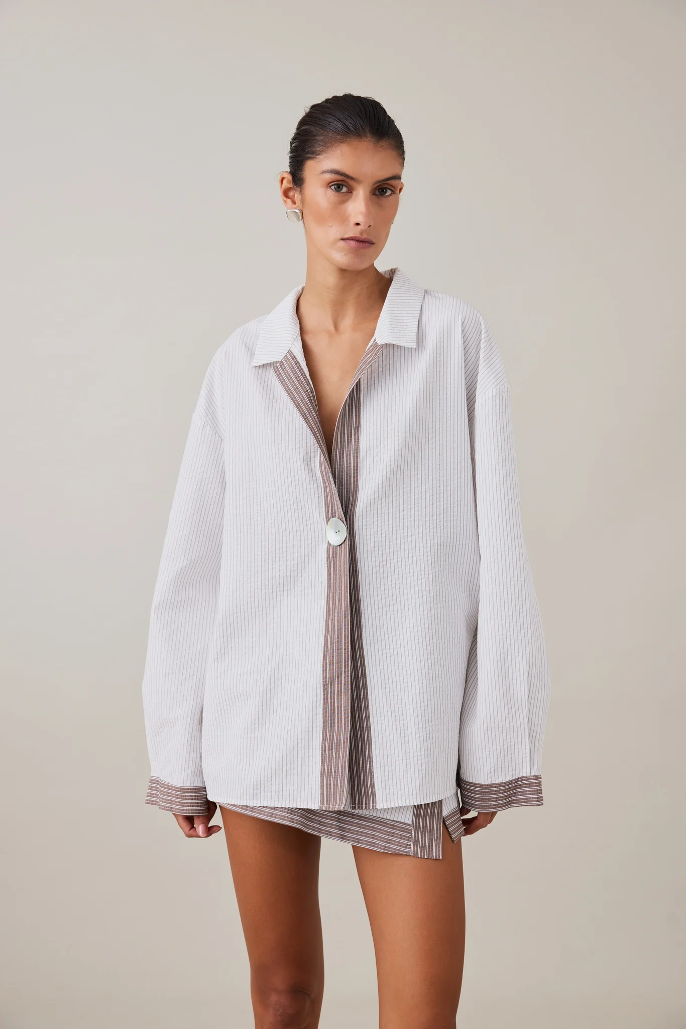 MAE SKIRT - SLATE STRIPE - Image 11