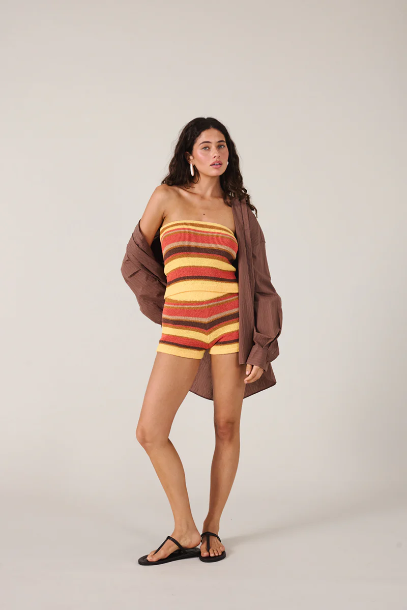 REINE STRAPLESS TOP - GUAVA - Image 7
