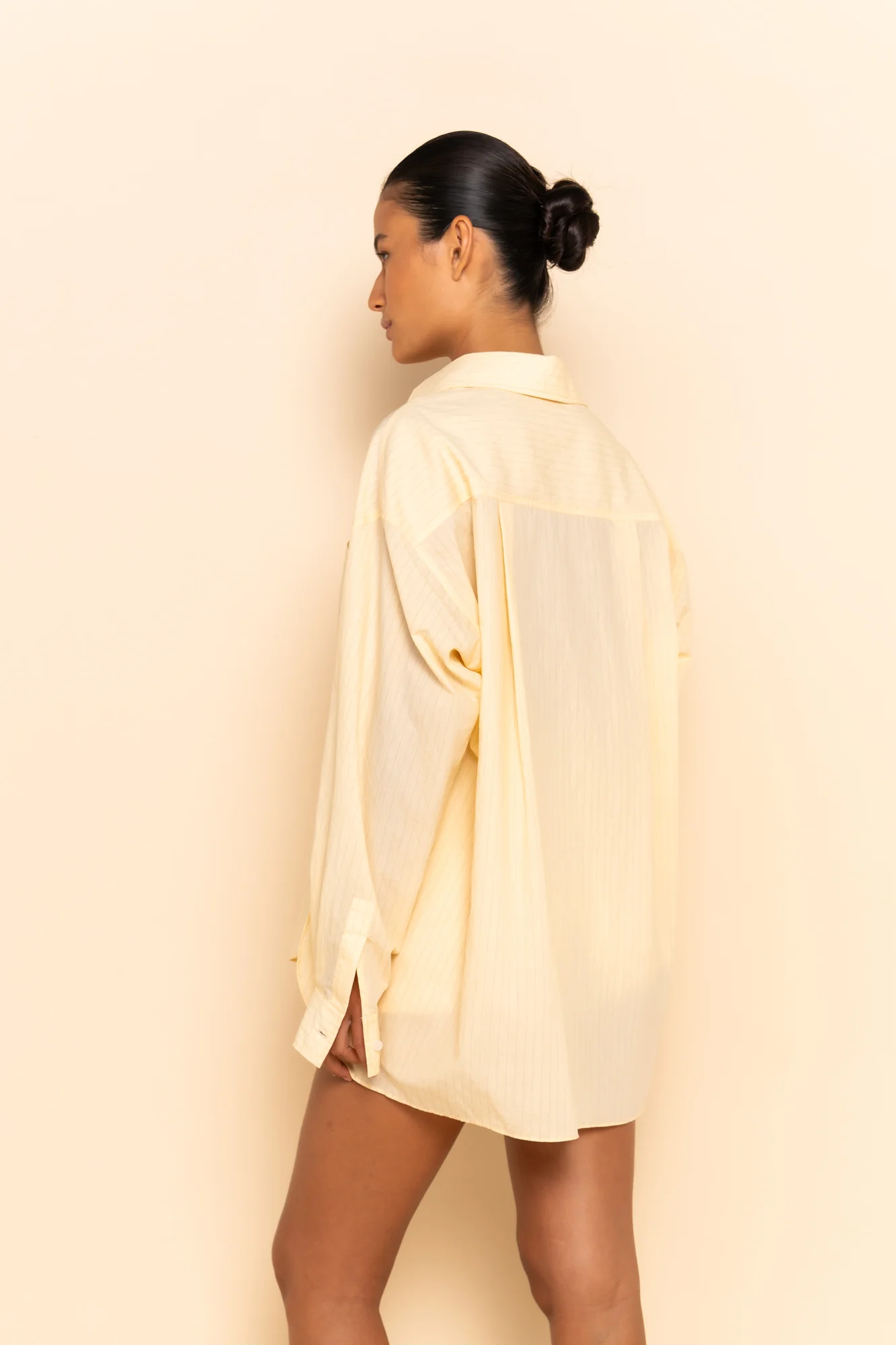 REMI SHIRT - BUTTER PINSTRIPE - Image 4