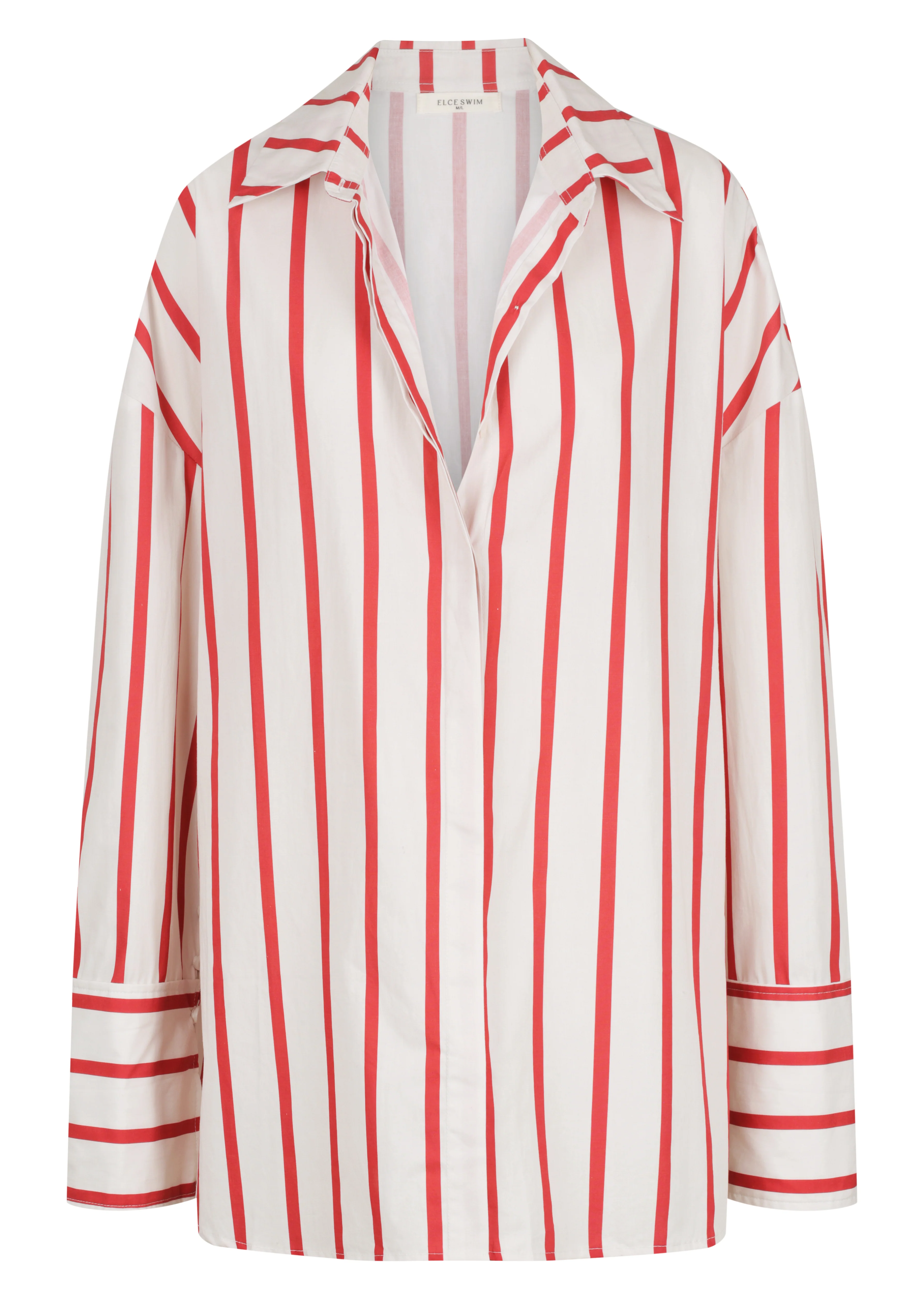 REVERIE SHIRT - RED / WHITE STRIPE - Image 7
