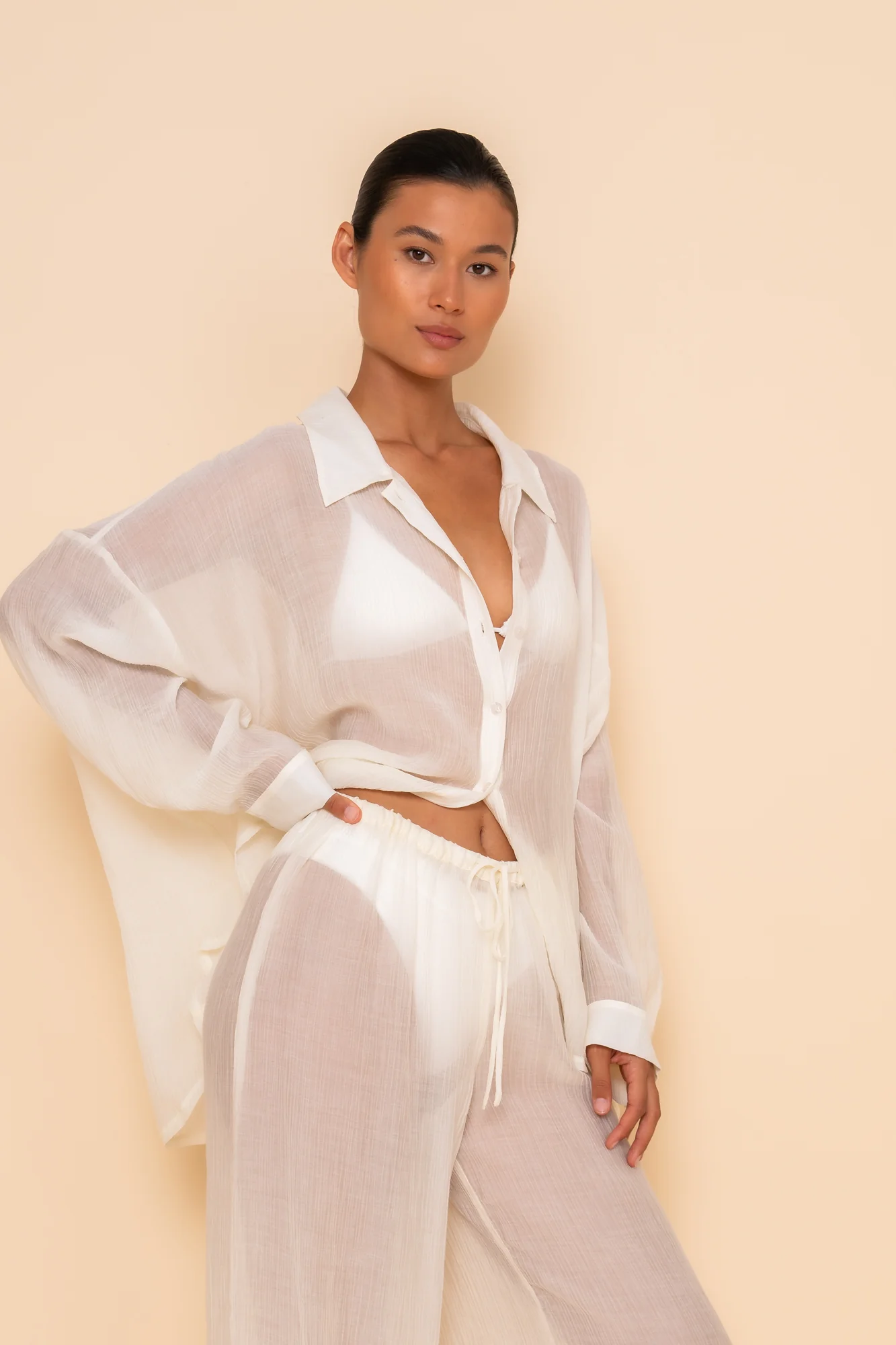 SIENNA PANT - IVORY - Image 4