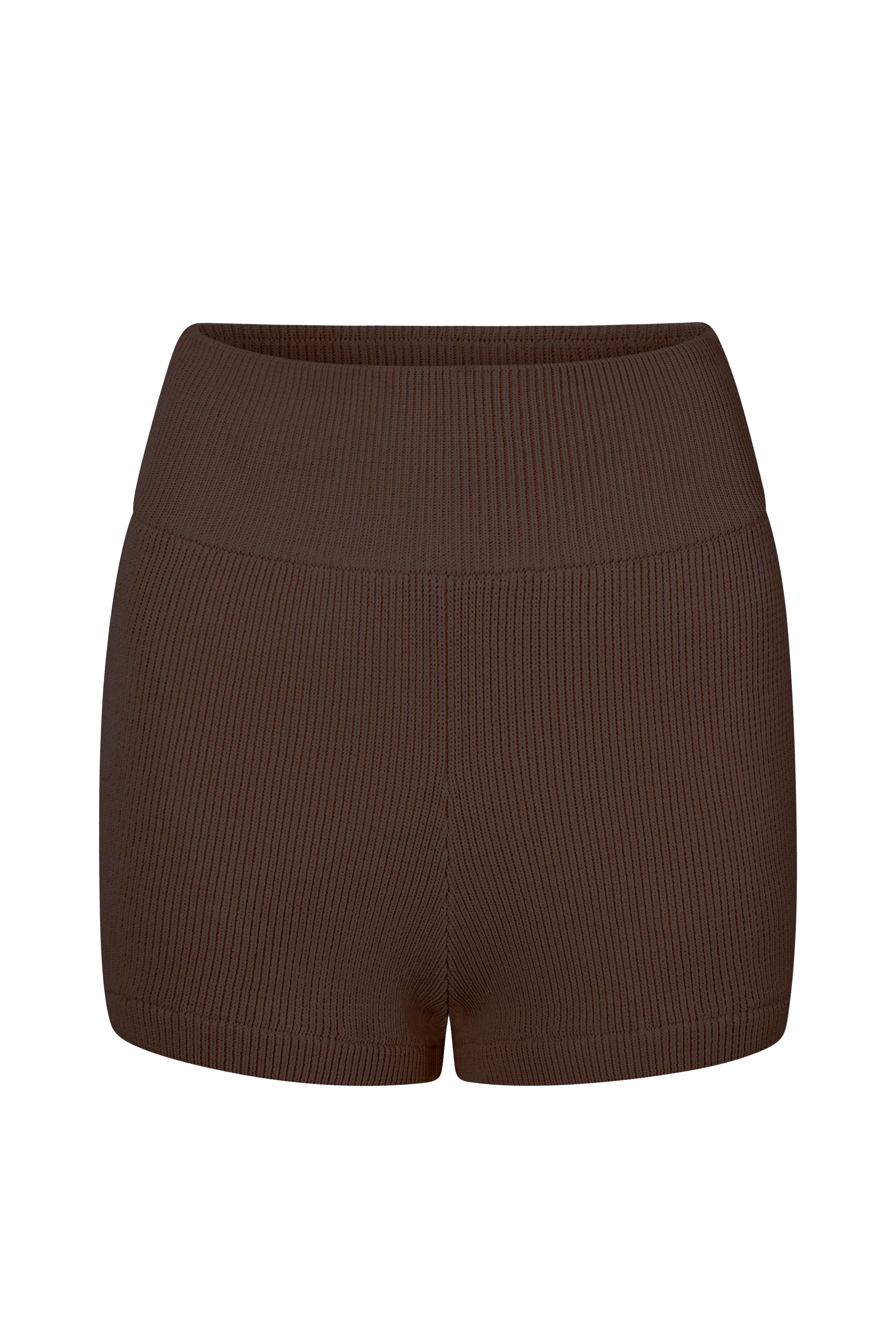 SOL KNIT SHORT - CACAO - Image 5
